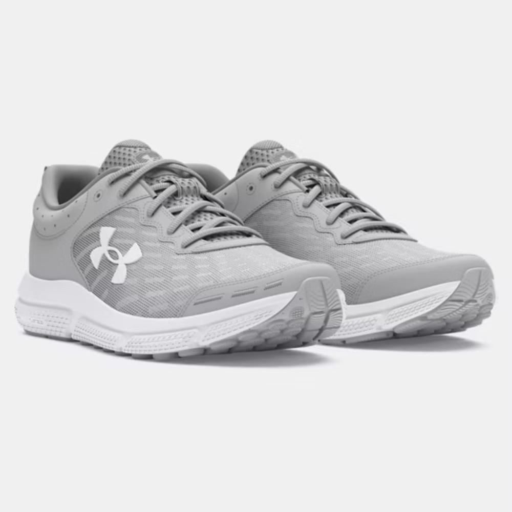 Under Armour Charged Assert 10 Men’s Running Shoes in Mod Gray/White Size 13 NWT